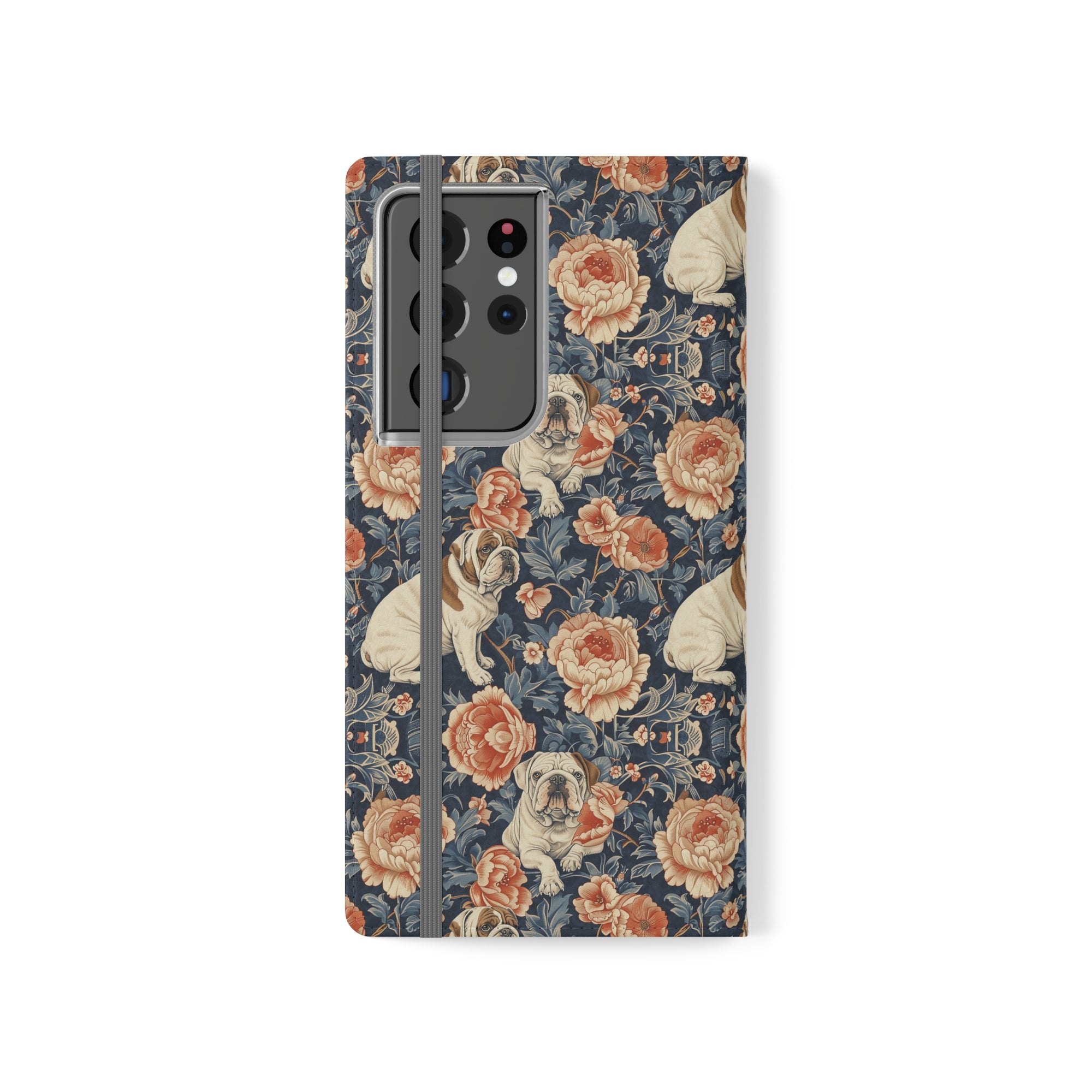 Blooming Bulldog Beauty Flip Cases