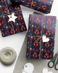 Rustic Rottie Charm Gift Wrap Papers