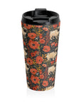 Pug Paradise Playpen Stainless Steel Travel Mug