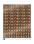 Blooming Pug Paradise Wrapping Paper