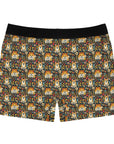 Corgi Rainbow Vine Dream Men's Boxer Briefs