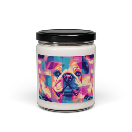 Dazzling Bulldog Chic Scented Soy Candle