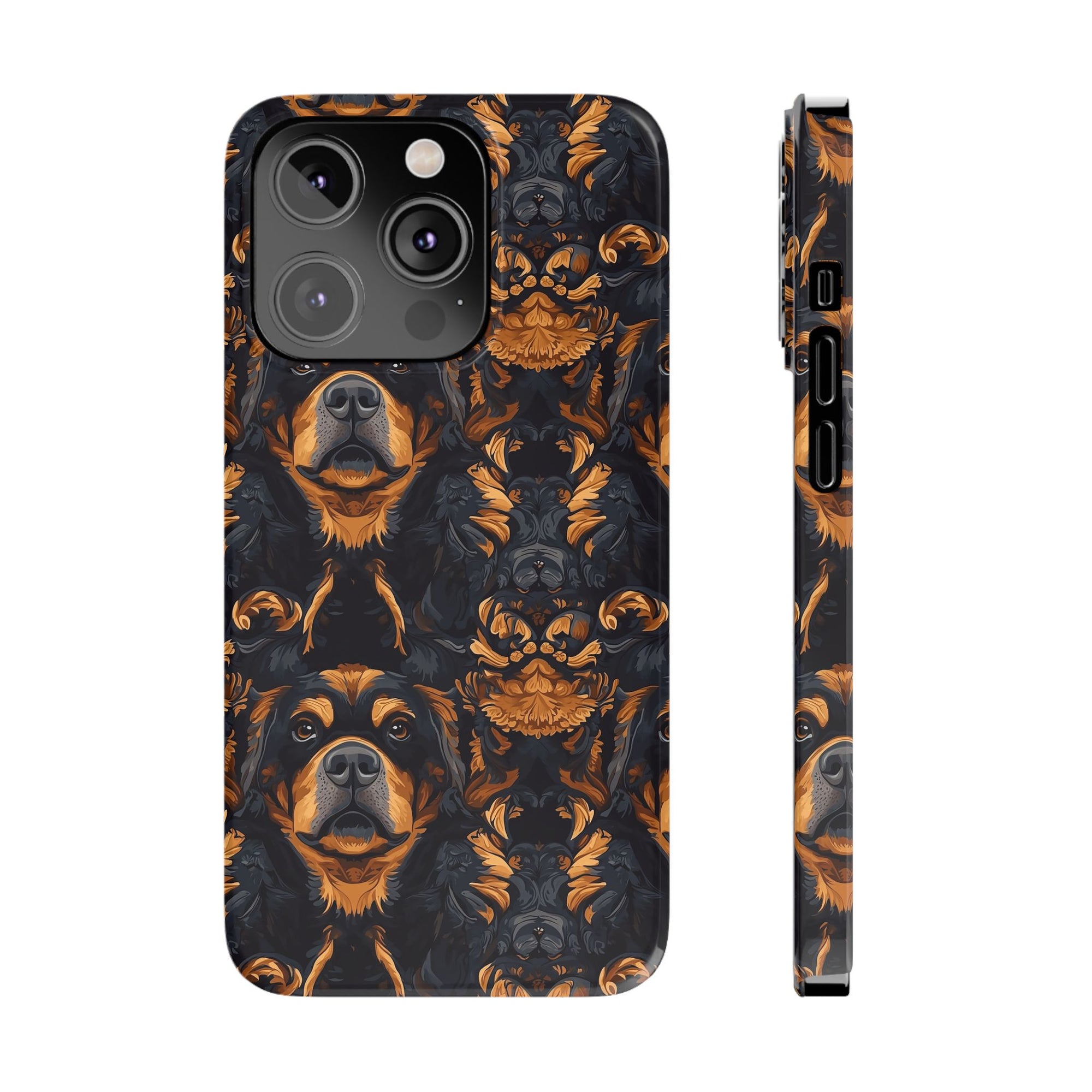 Modern Rottweiler Royalty Slim Phone Cases