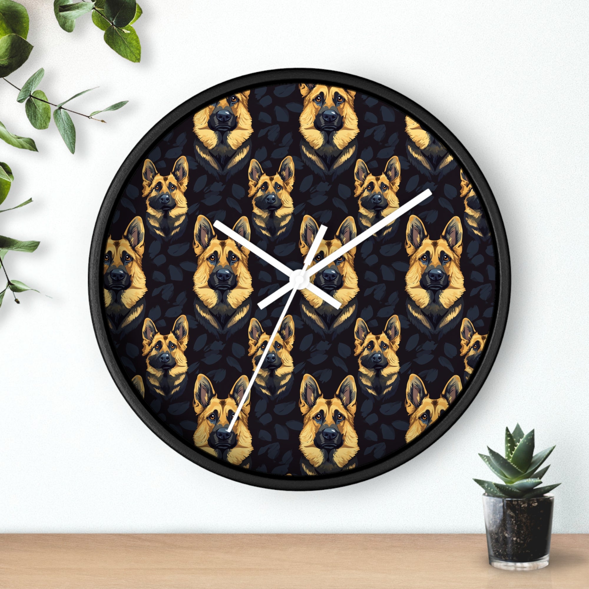 Majestic Hound Couture: German Shepherd LuxeBlend Wall Clock