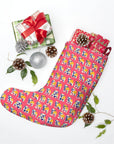 Bubblegum Glamour Bulldog Bouquet Christmas Stockings