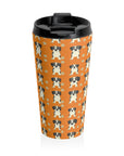 Boxer Blissful Chic Canine Stainless Steel Travel Mug