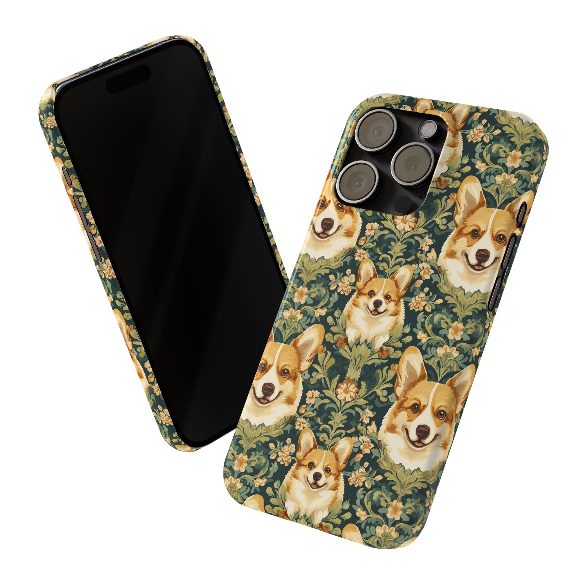 Corgi Charmz Slim Phone Cases