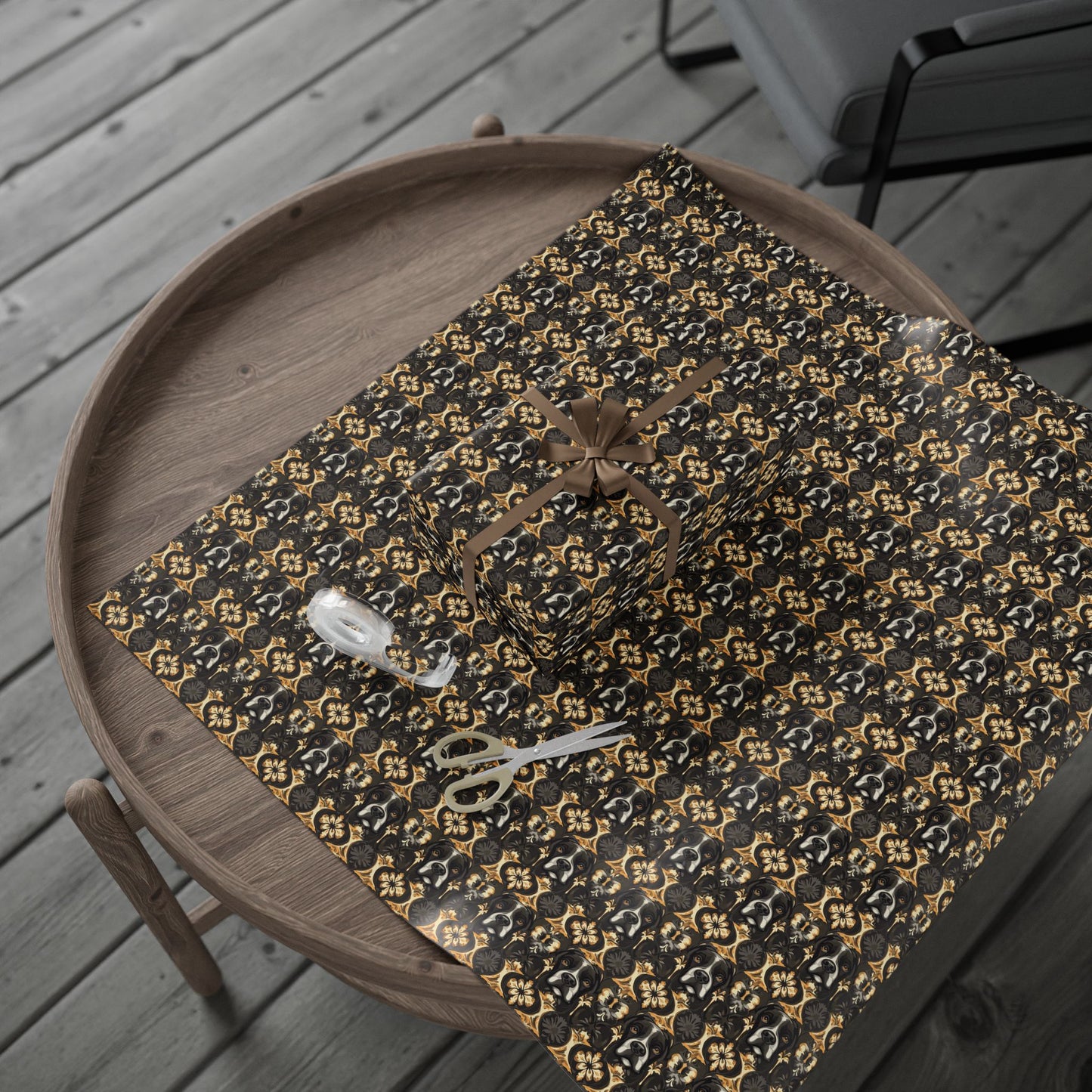 Manor Pup Boxer Royale Wrapping Paper