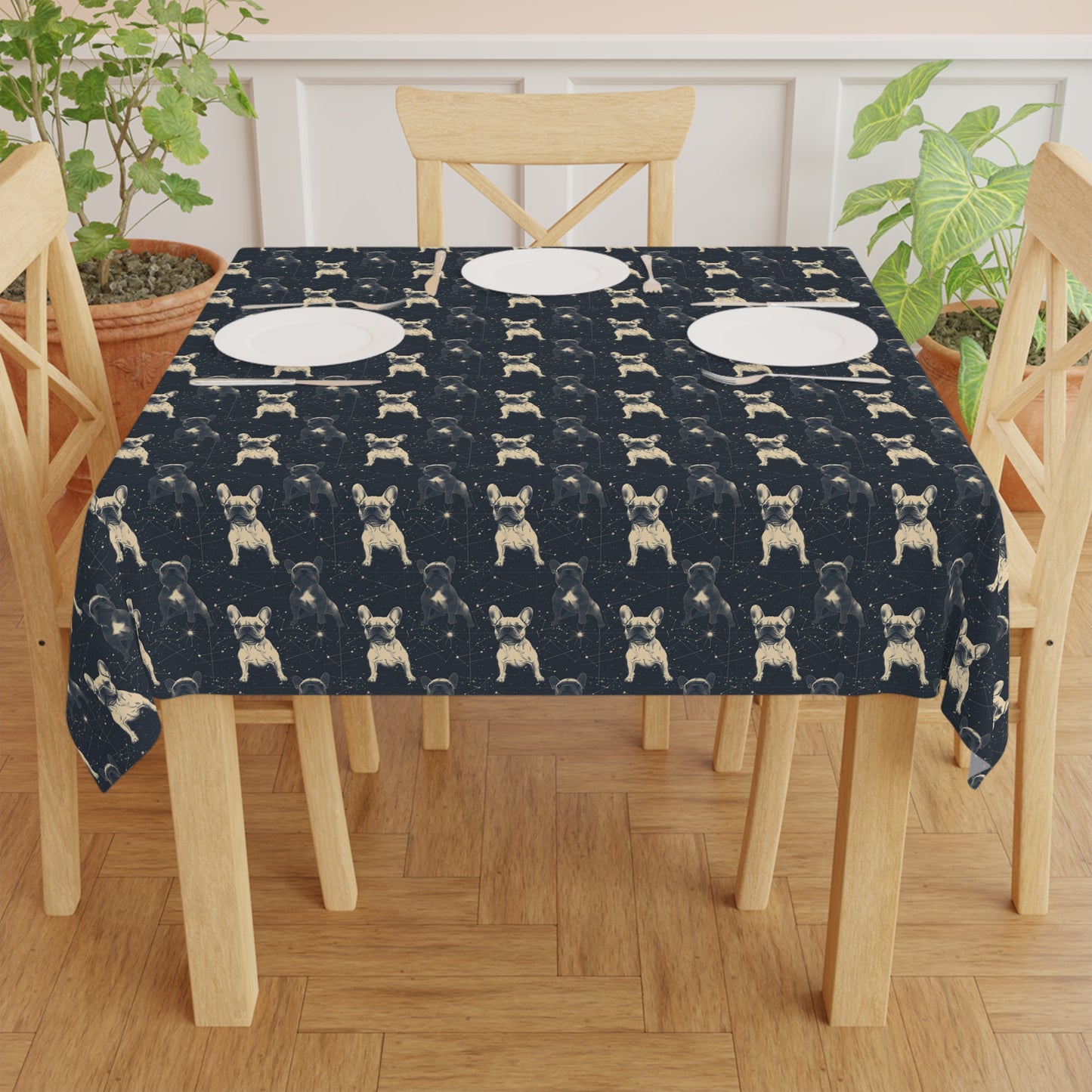 Frenchie Celestial Soar Tablecloth