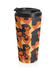 Rottweiler Chic Pawsitivity Stainless Steel Travel Mug