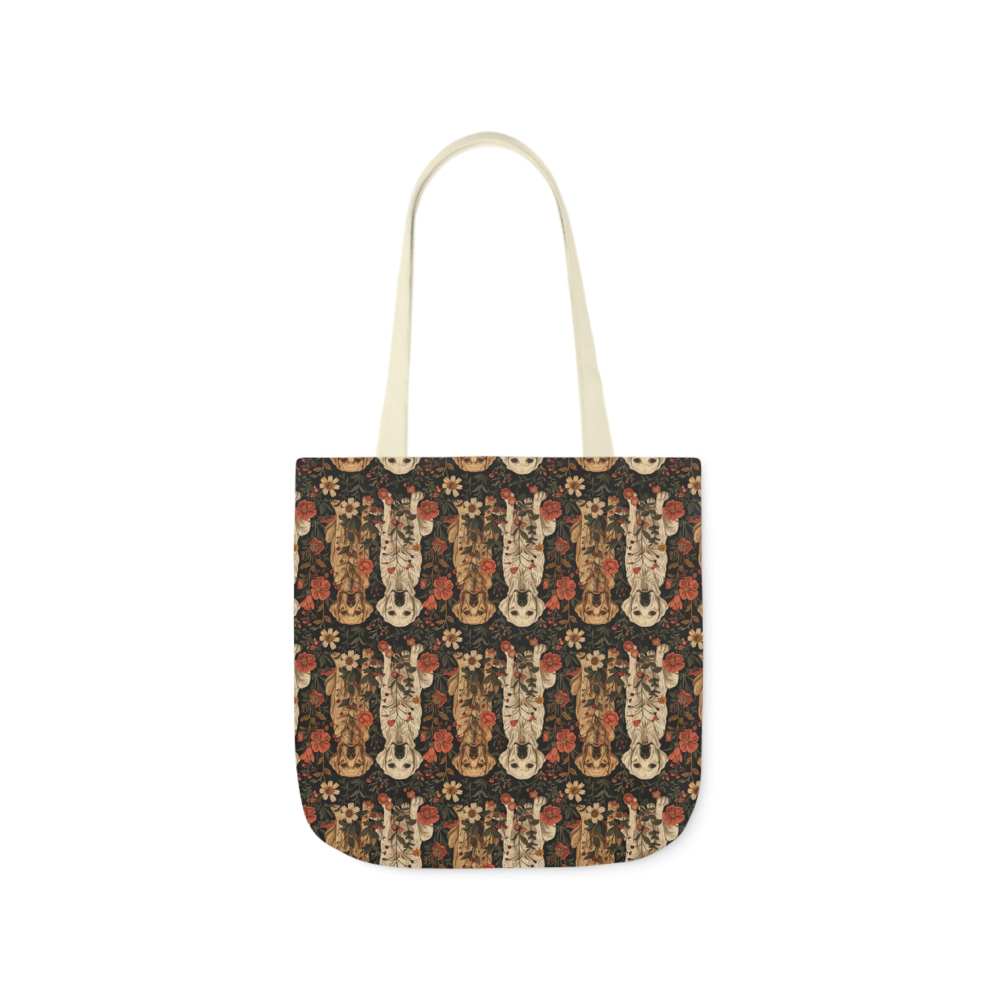 Blossoming Labradors Bouquet Canvas Tote Bag