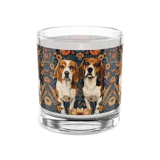 Beagle Buddies Meadow Magic Rocks Glass