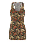 Blooming Pug Paradise Women's Racerback Dress