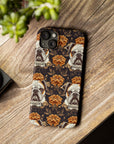 Bloomingly Bulldogistic Bouquet Slim Phone Cases