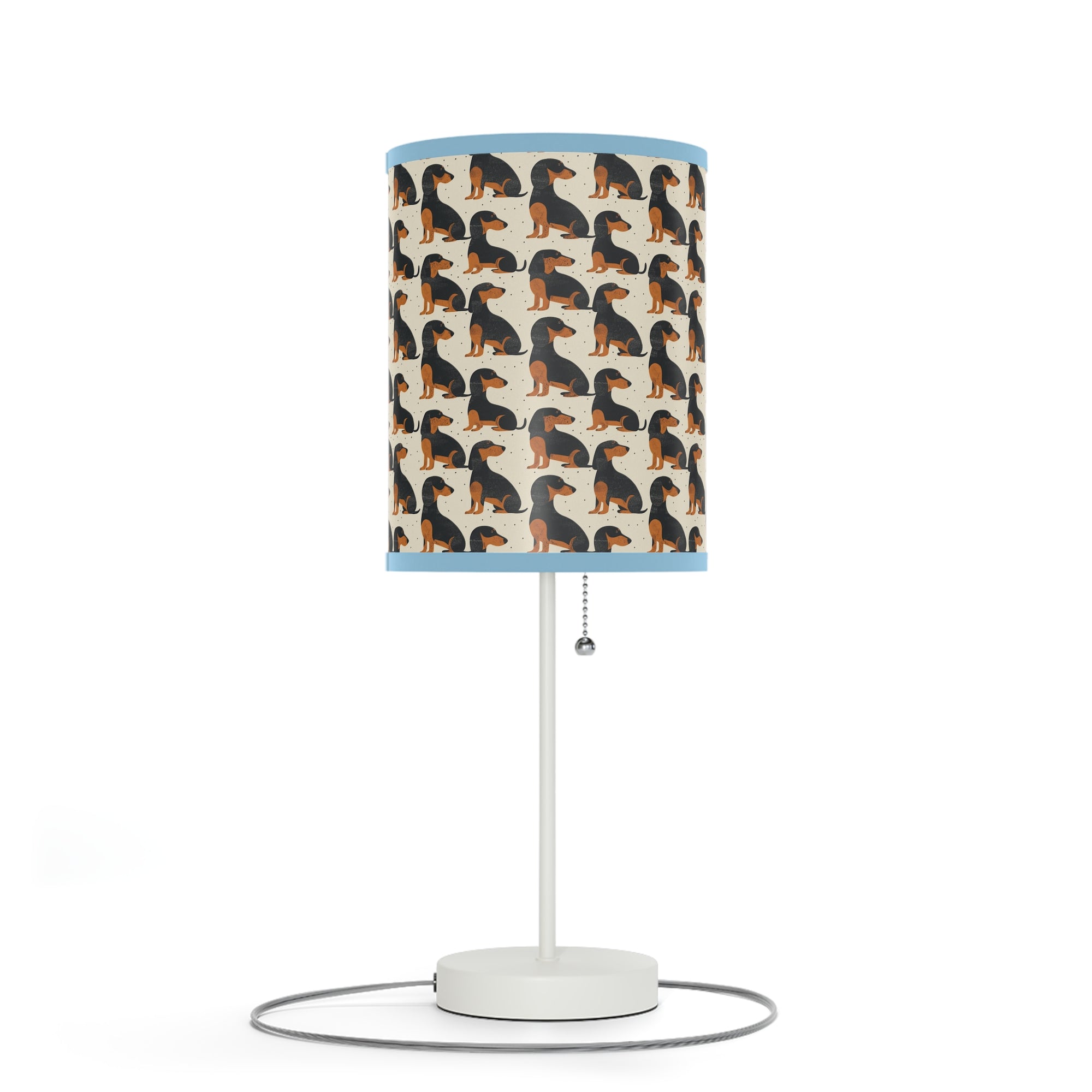 Whimsical Dachsund Dreamcatcher Lamp on a Stand