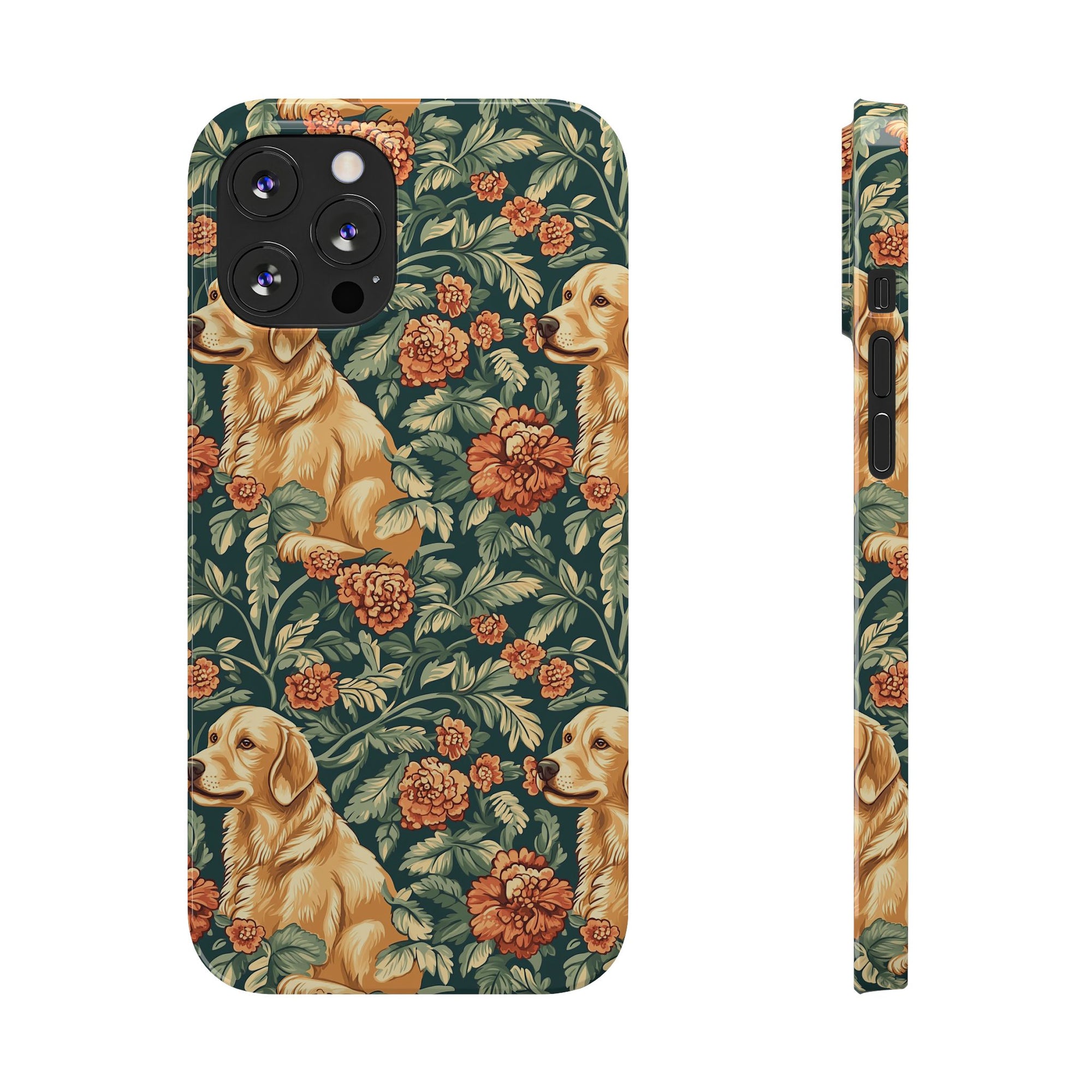 Blooming Goldie Glam Slim Phone Cases