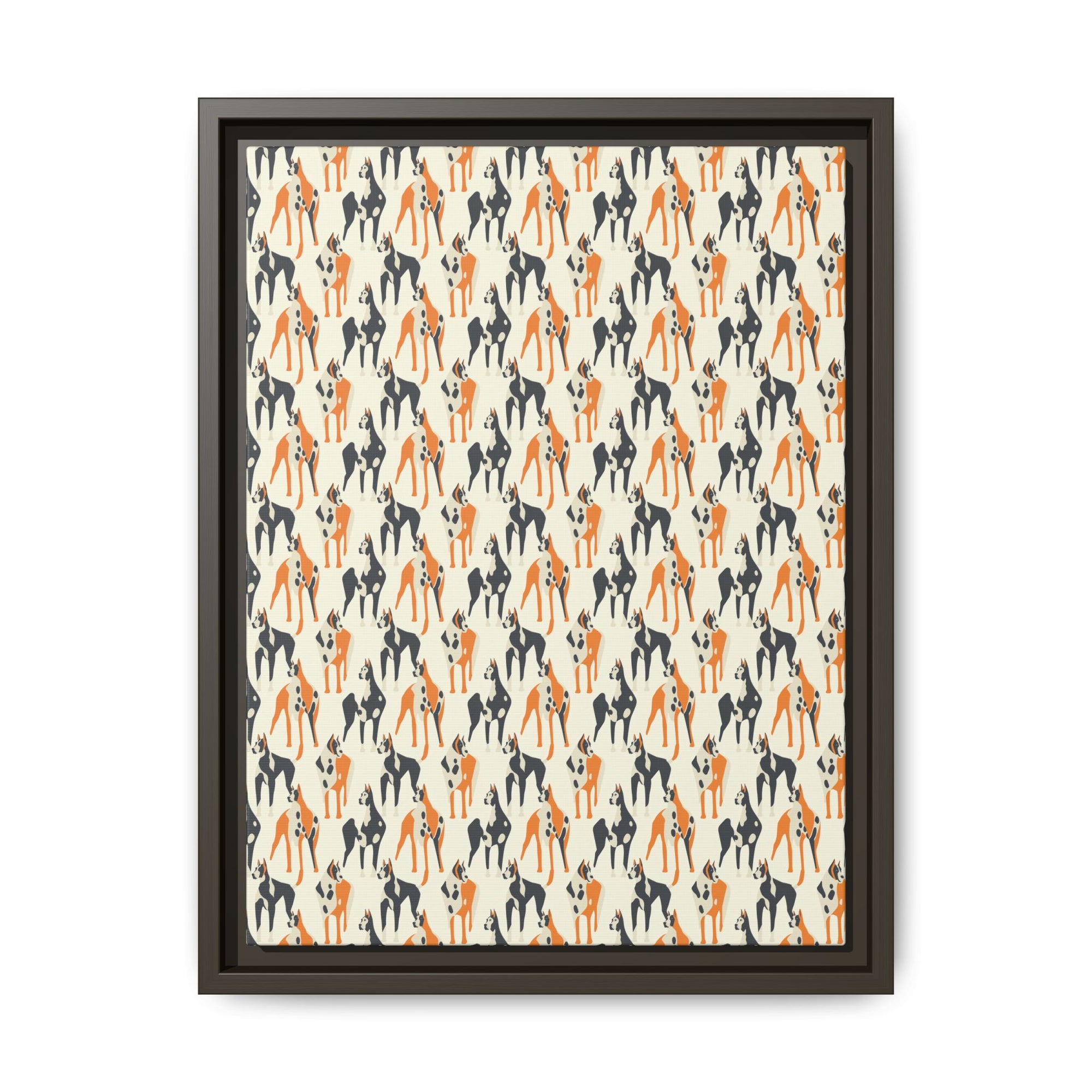 Dashing Dane Divinity Matte Canvas, Framed