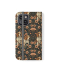 Beagle Blossom Bonanza Flip Cases