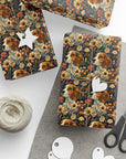 Beagle Blossoms Wrapping Paper