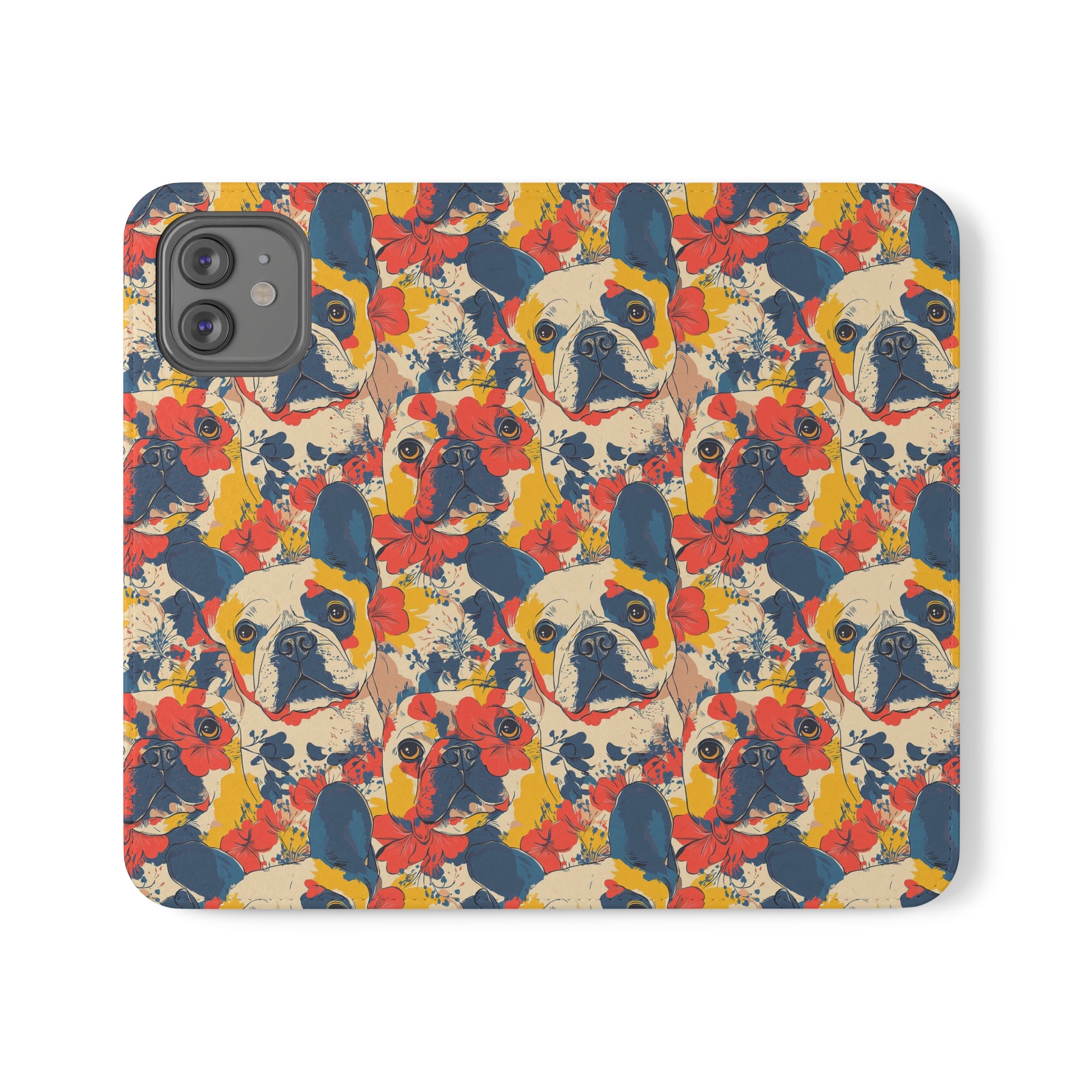 Bloom Pup Frenchietastic Splatter Flip Cases