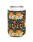 Corgi Rainbow Vine Dream Can Cooler Sleeve