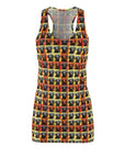 Whimsical Warhol Labrador Women's Racerback Dress