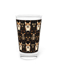 Nighttime Corgi Glow Stride Pint Glass