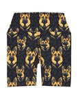 Majestic Hound Couture: German Shepherd LuxeBlend High Waisted Yoga Shorts