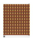 Golden Pawsatronic Tapestry Wrapping Paper