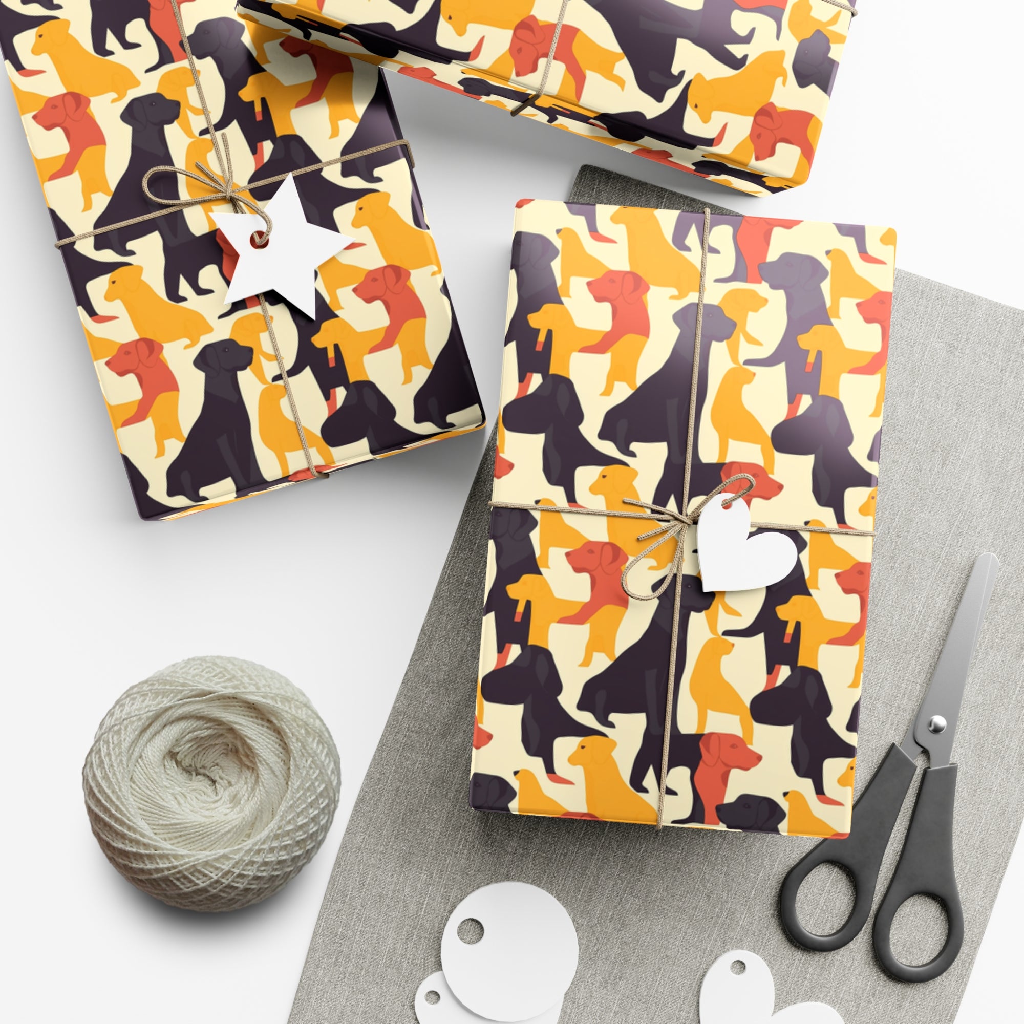 Modern Charm Labrador Chic Gift Wrap Papers