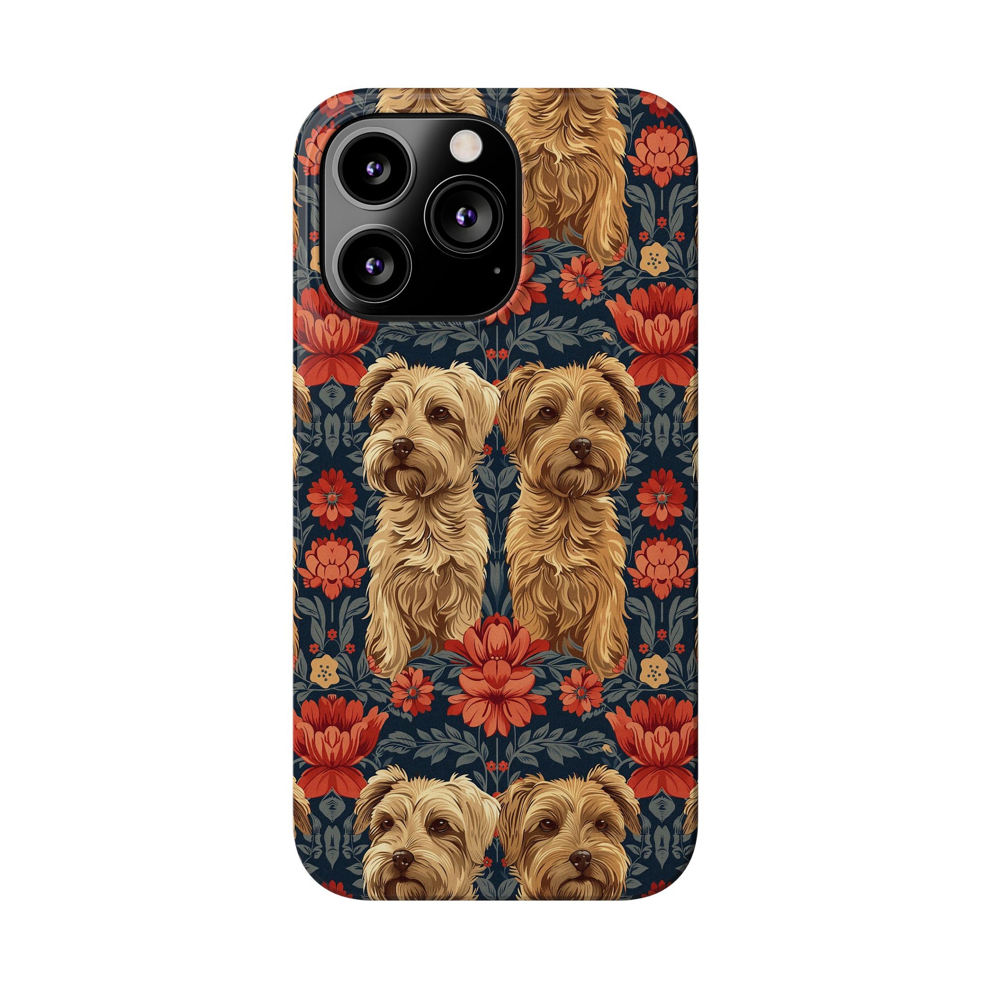 Yorkie Charm Twins Slim Phone Cases