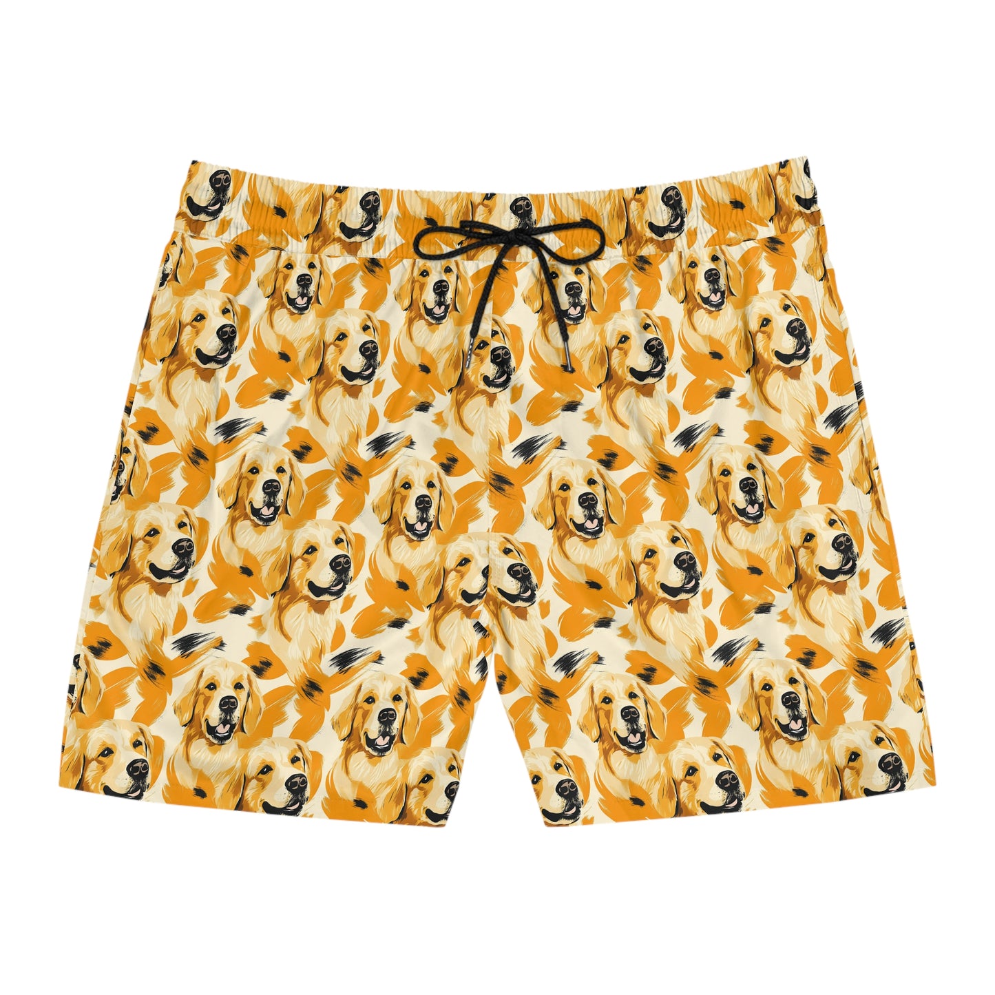 Golden Glitz 'n Glamour Woofwear Men's Mid-Length Swim Shorts