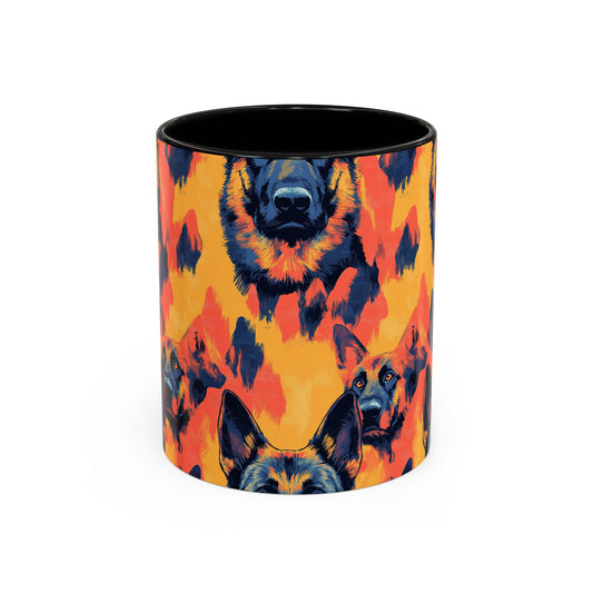 Impressionistic German Shepherds Accent Coffee Mug