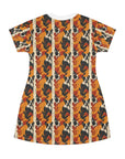 Chic Frenchie Charm T-Shirt Dress