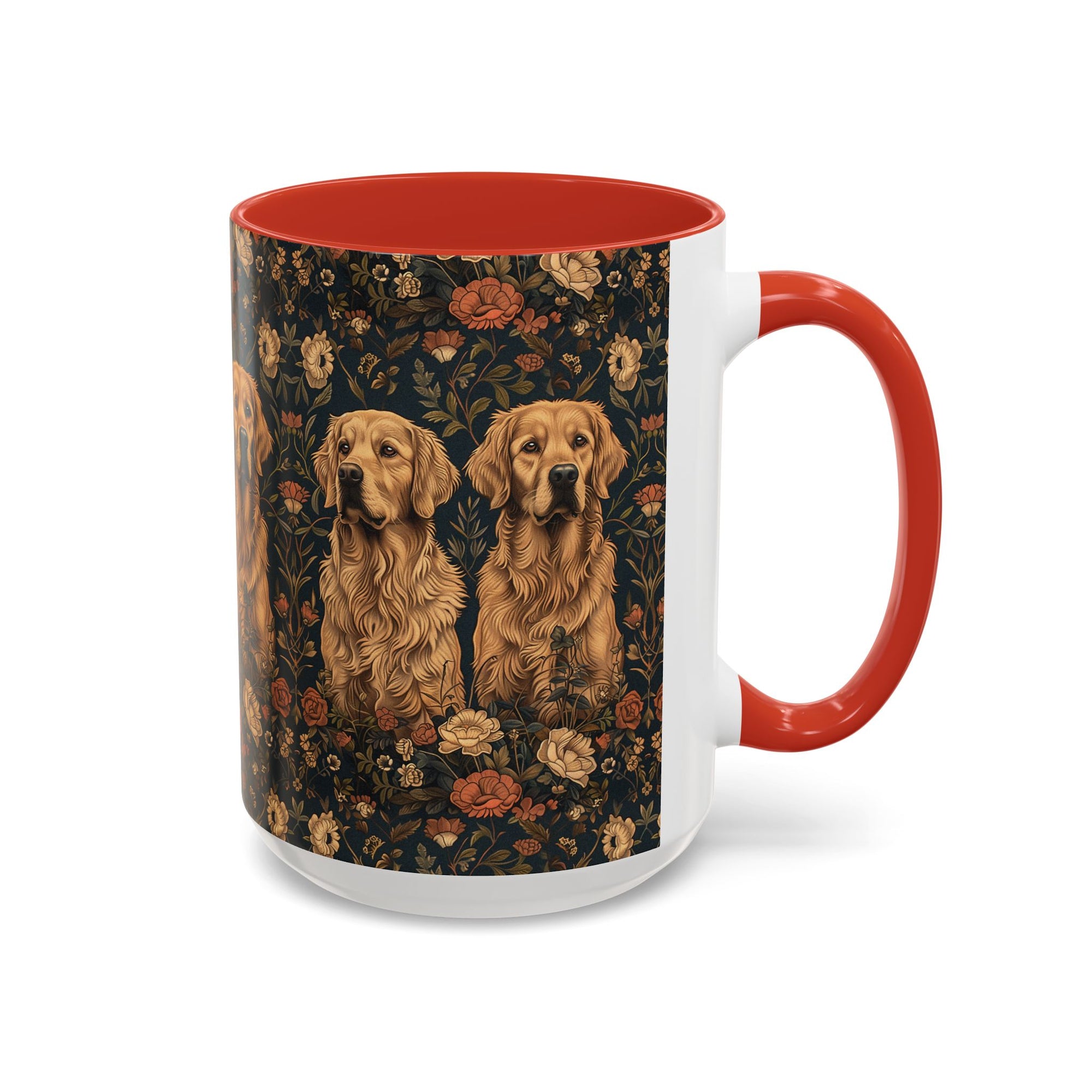 Fanciful Golden Paradise Blossom Accent Coffee Mug