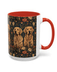 Fanciful Golden Paradise Blossom Accent Coffee Mug