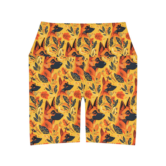 Shepherd Safari Retreat High Waisted Yoga Shorts