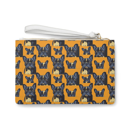 Frenchie Pawsitively Pawsome Peek-a-Boo Perfection Clutch Bag