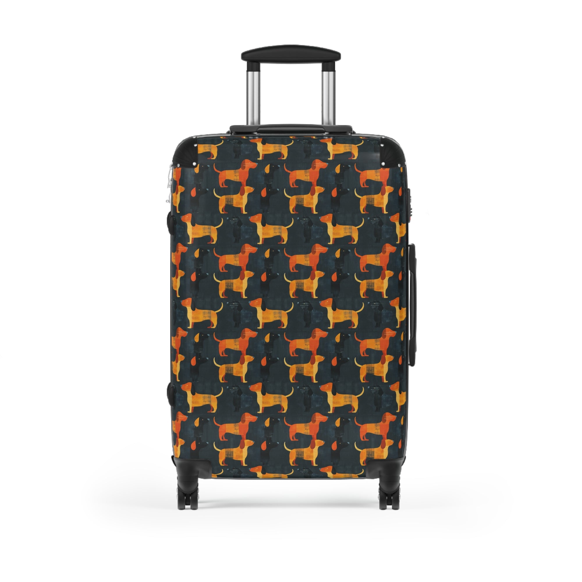 Dapper Dachshund Noir Glow Suitcase