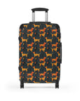 Dapper Dachshund Noir Glow Suitcase