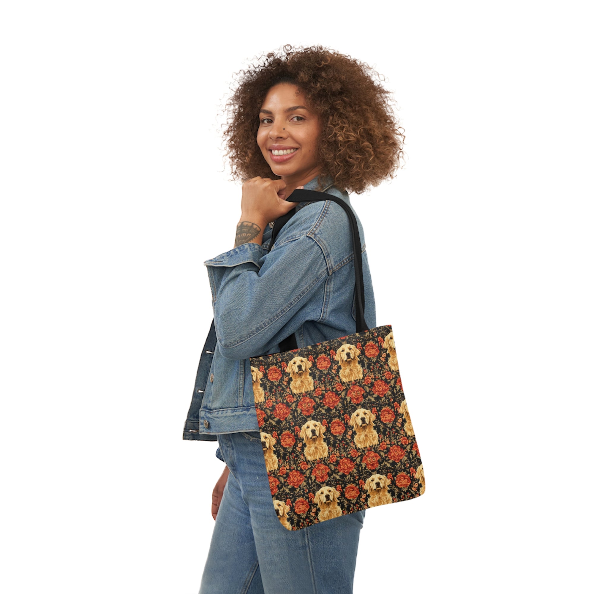 Golden Pawsatronic Tapestry Canvas Tote Bag