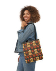 Golden Pawsatronic Tapestry Canvas Tote Bag