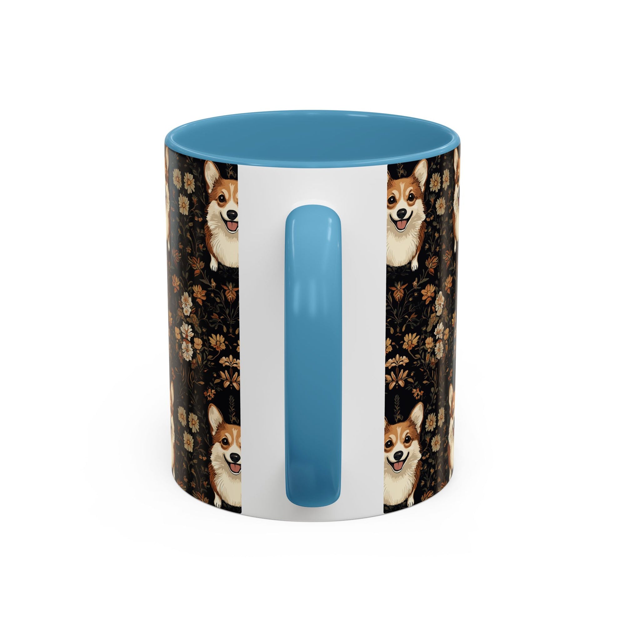 Nighttime Corgi Glow Stride Accent Coffee Mug