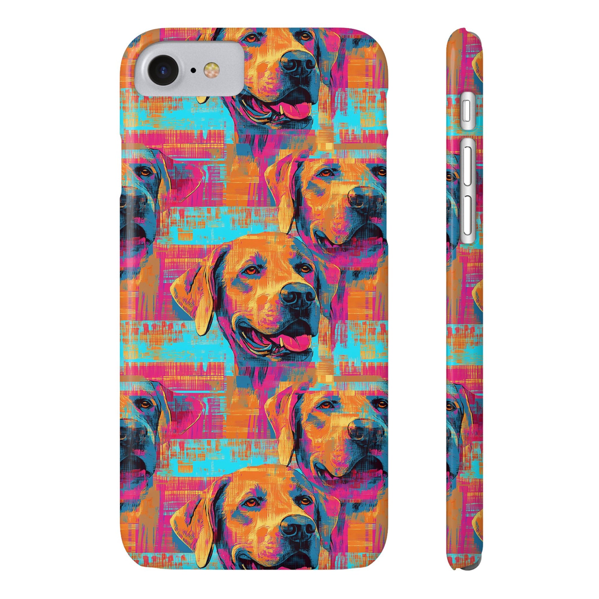 Rustic Charm Labrador Chic Slim Phone Cases