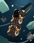 Floofy Corgi Blossom Blast Magnetic Tough Cases