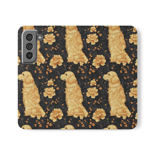 Golden Paws Floral Frenchie Flip Cases