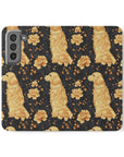 Golden Paws Floral Frenchie Flip Cases