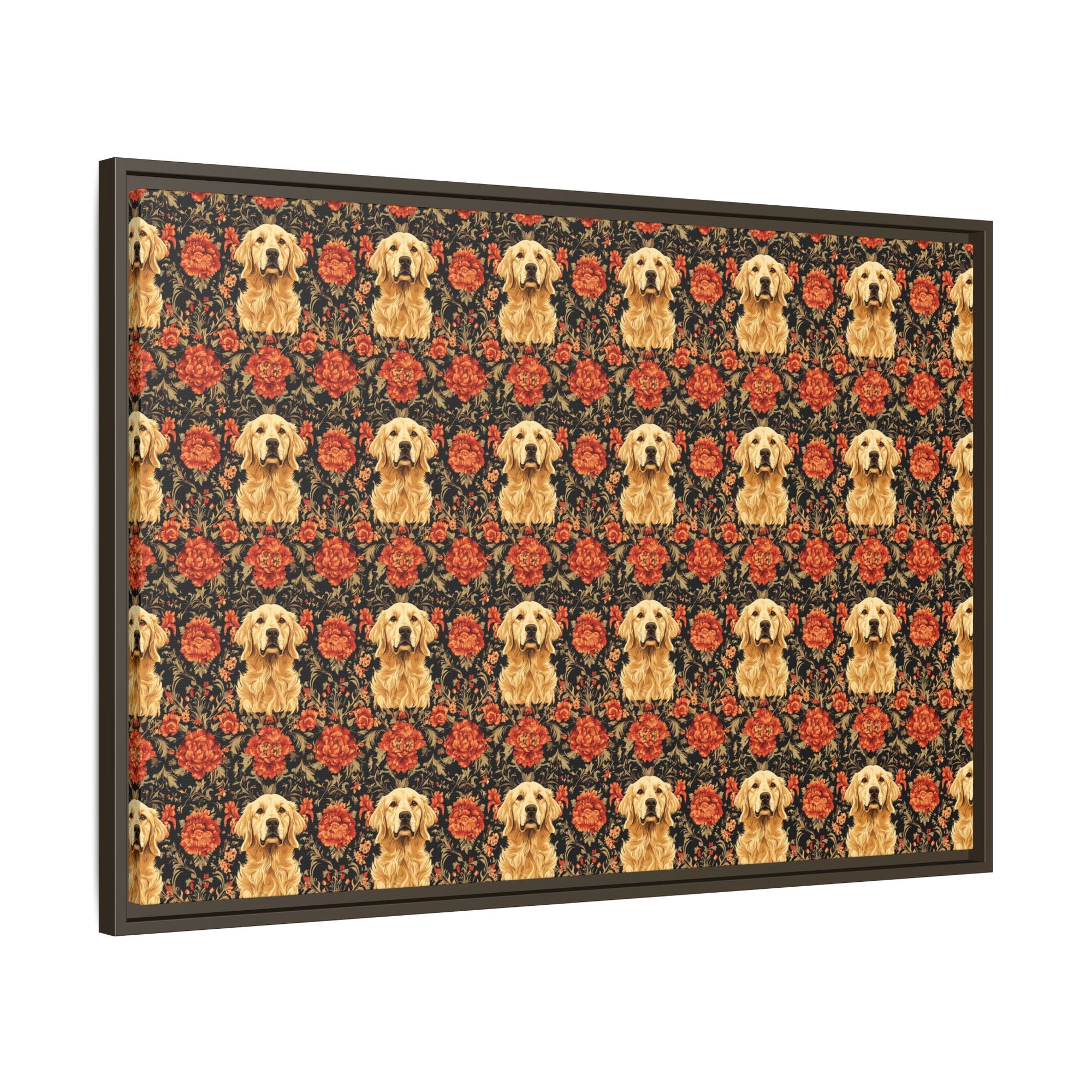 Golden Pawsatronic Tapestry Matte Canvas, Framed