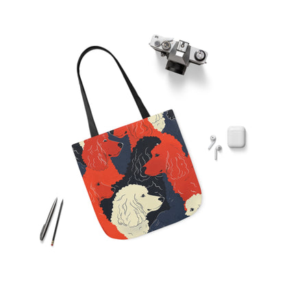 Poodle Canvas Tote Bag