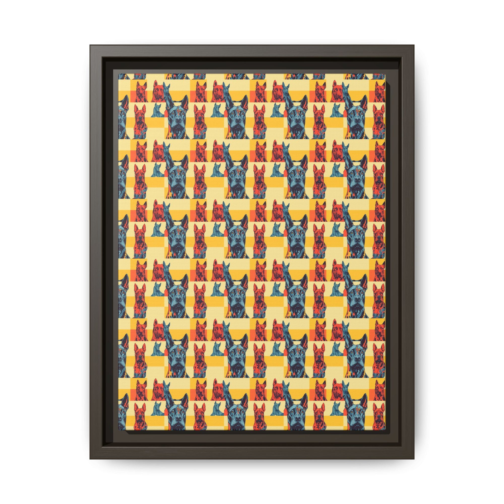 Dane-tastic Marvelous Mutt Mode Matte Canvas, Framed